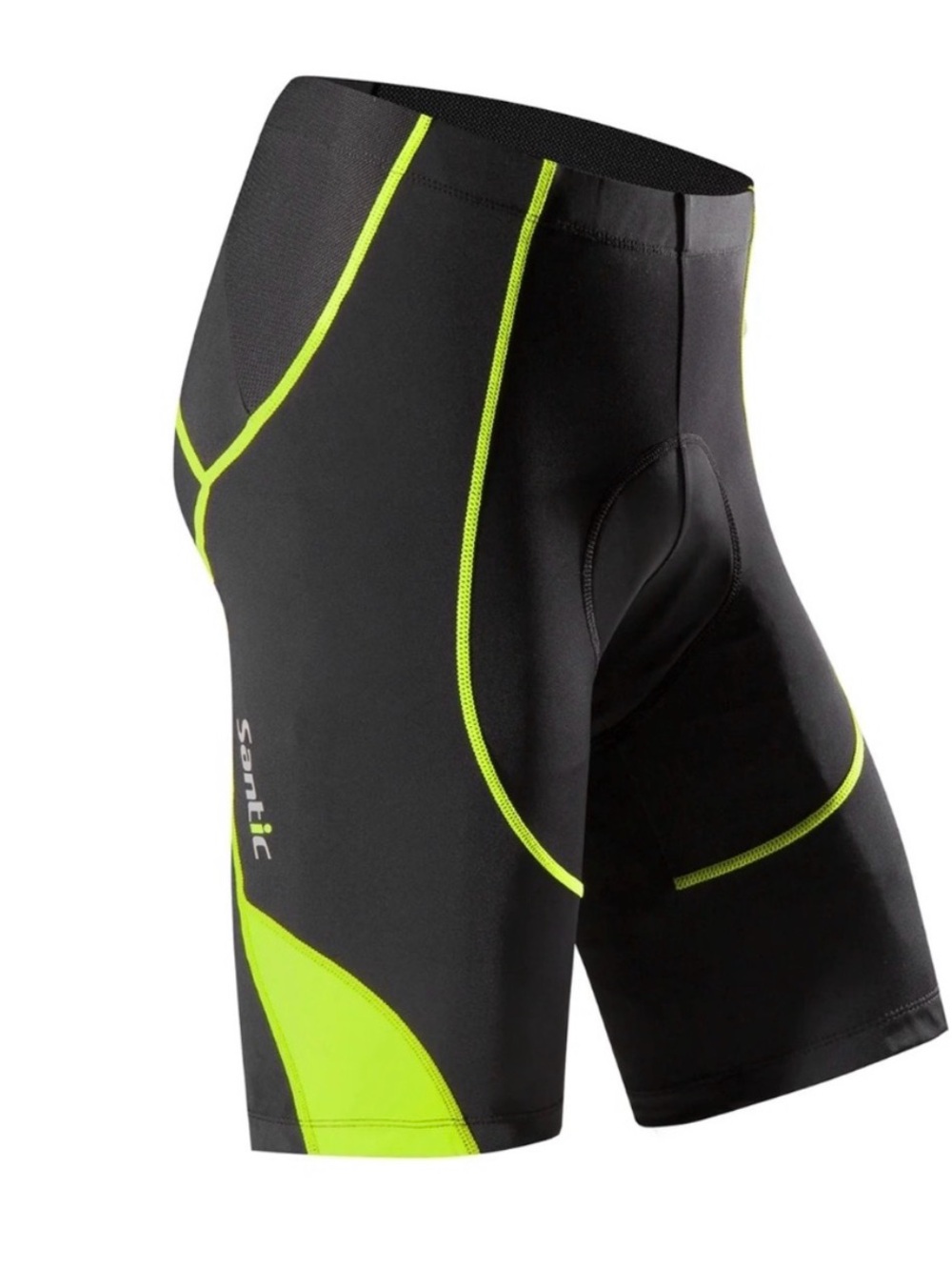 Santic Men’s Cycling Shorts 2XL Padded Bike Compression Power-Dry